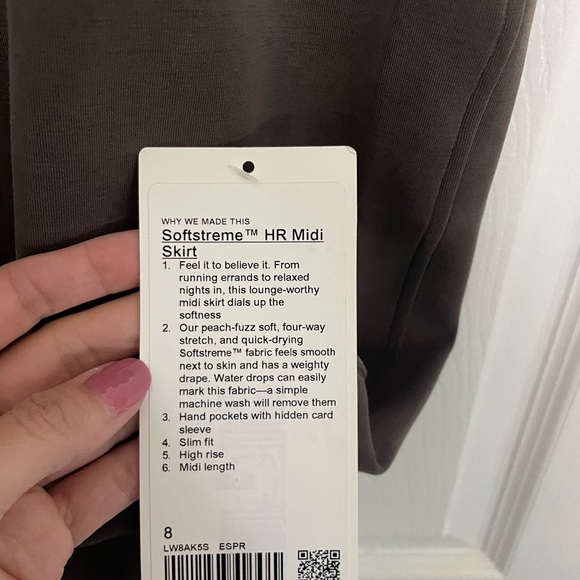 Lululemon Softstreme Brown Pencil Skirt - Picture 4 of 5